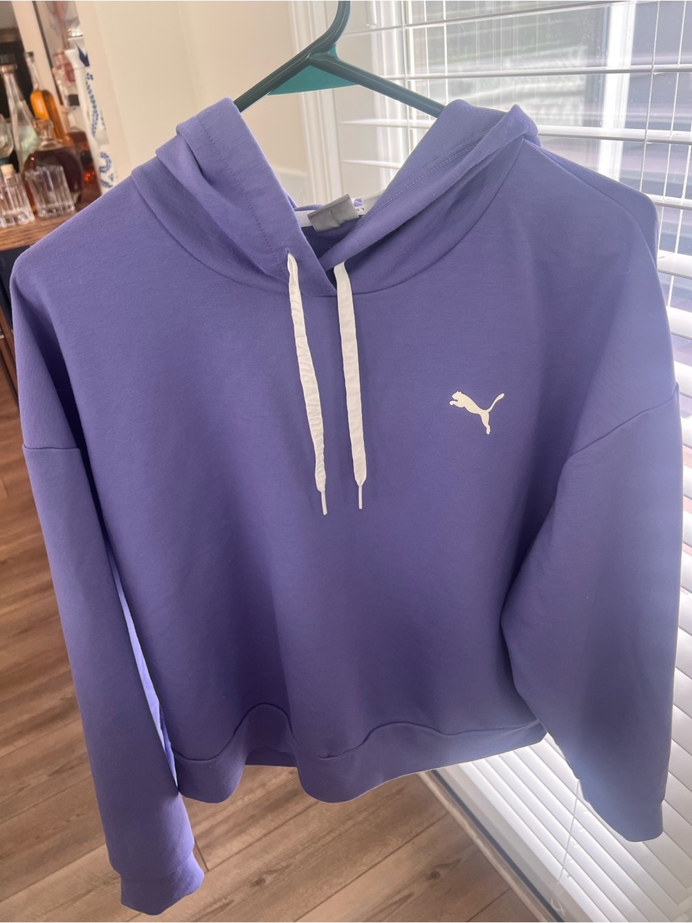 Puma Lavender Hoodie with White Logo